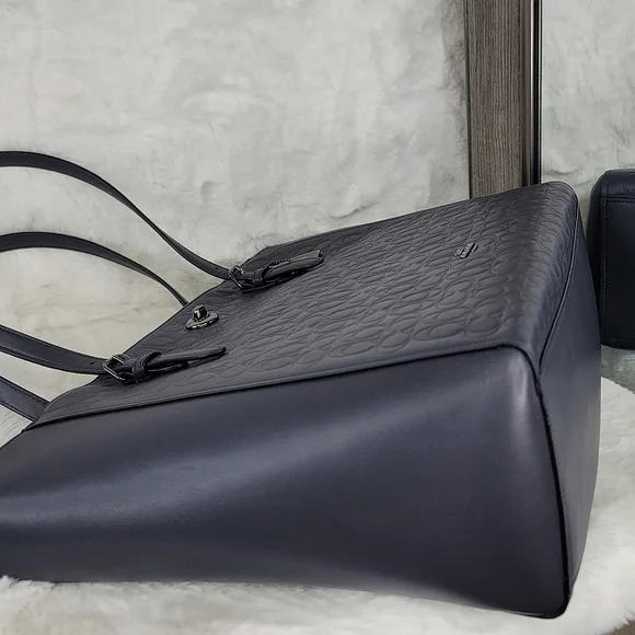 😍 Coach Signature Leather Designer Shoulder Purse Laptop Work Bag NWT - Picture 3 of 11